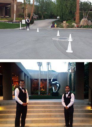 Special event valet service