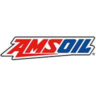 AMSOIL logo in red and blue on a white background
