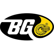 BG logo in black and yellow with a gear icon