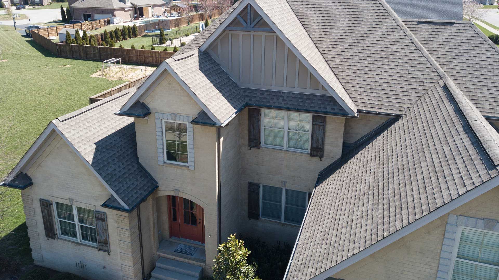 Home shingle roofing