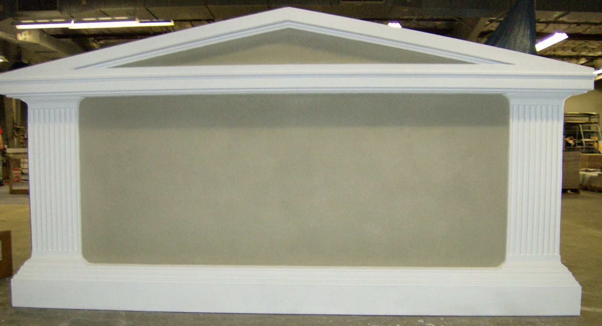 blank sign with peak