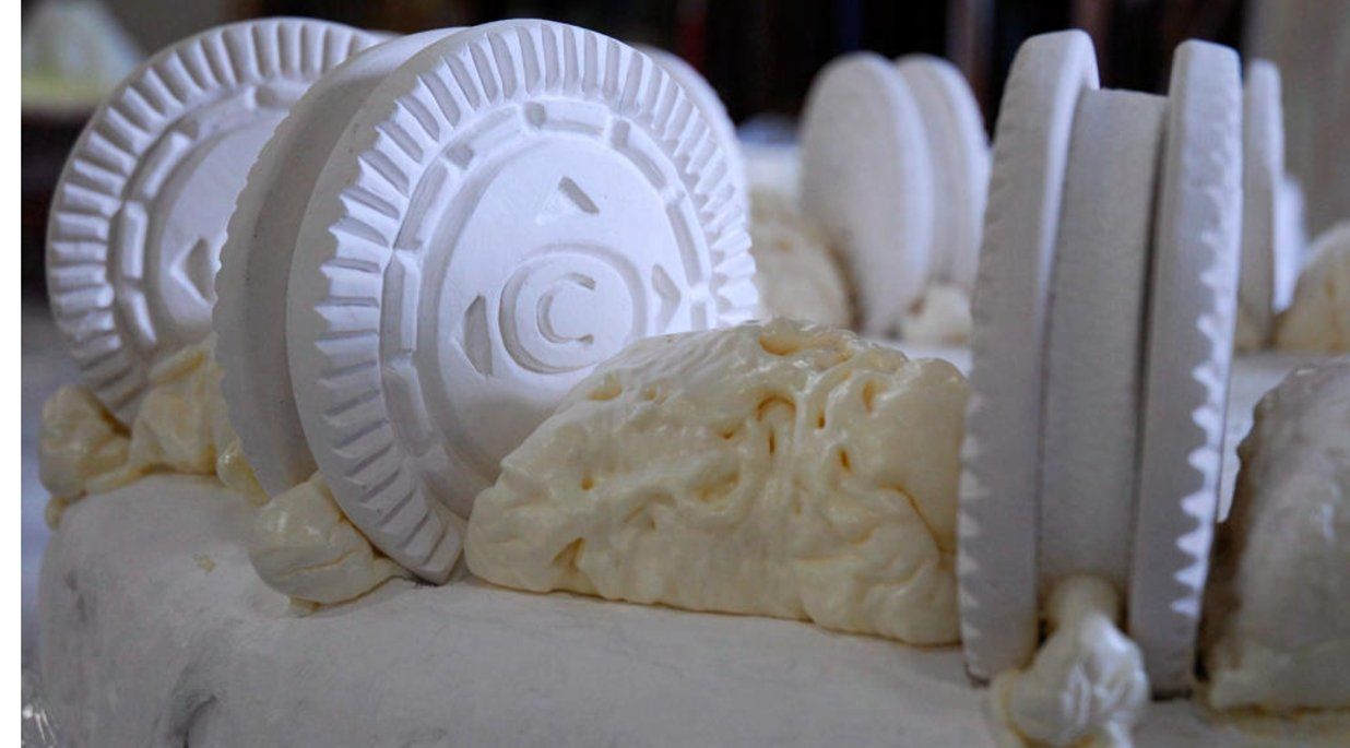 cookie cake close up