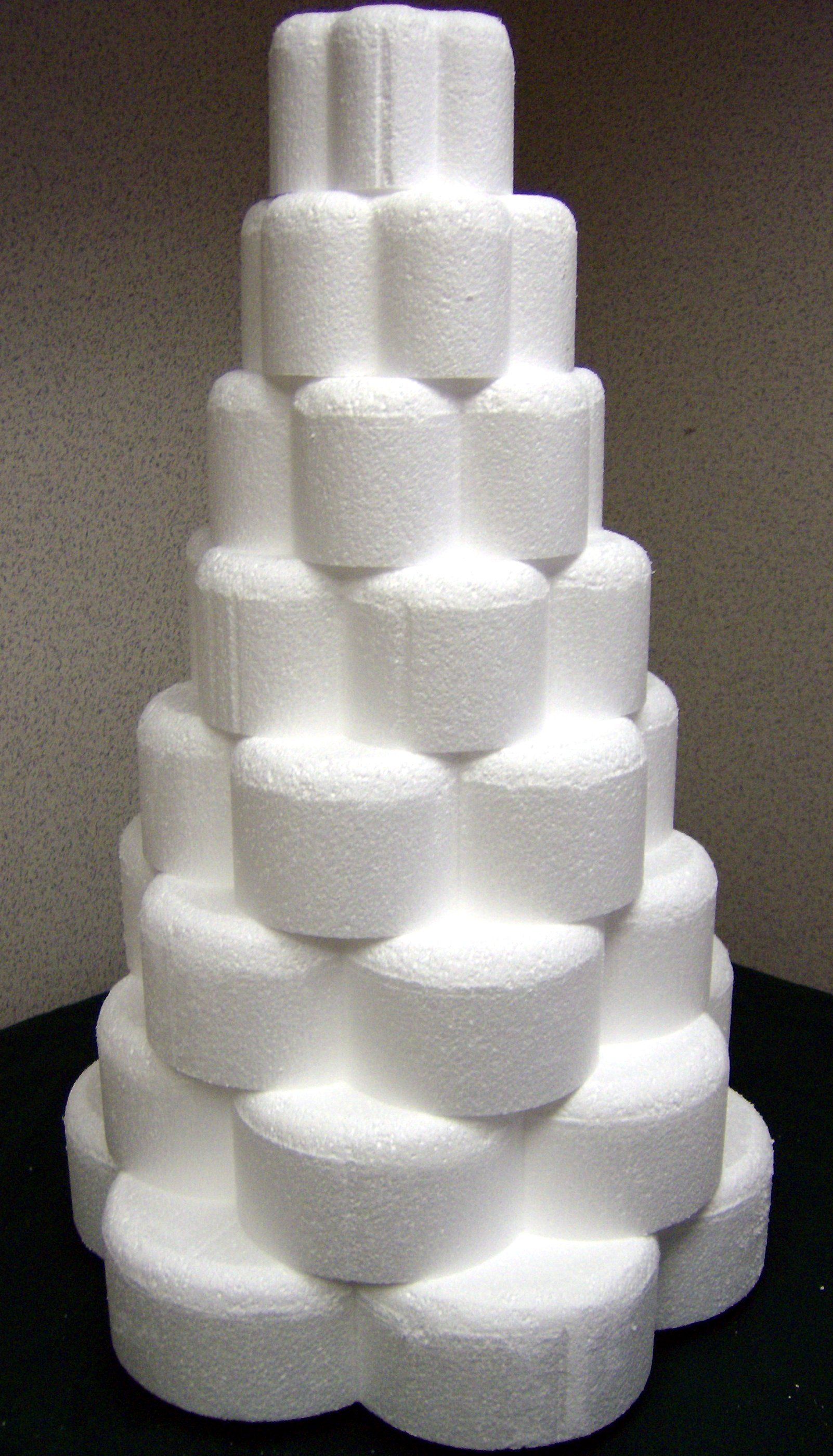 6 scalloped petal cake 8 tiers