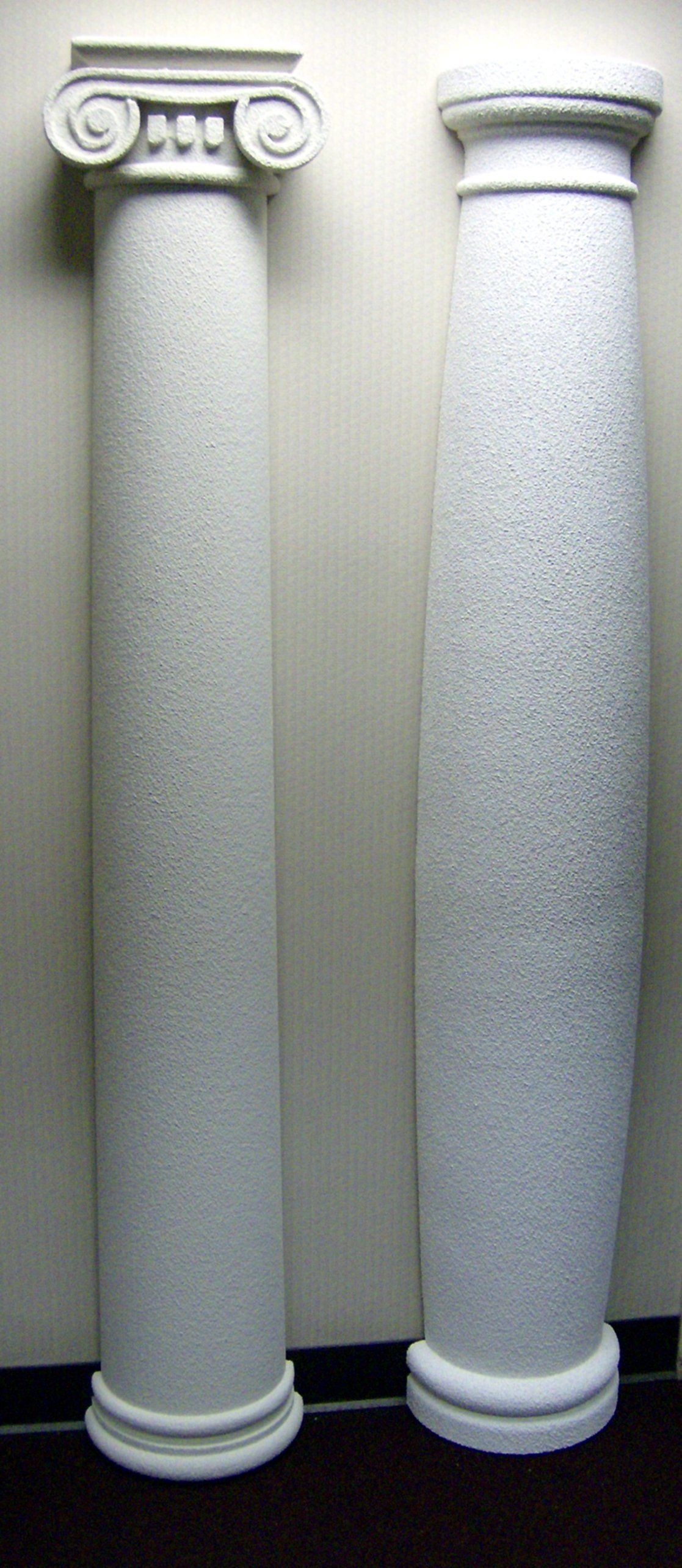 Barrel and ionic cap