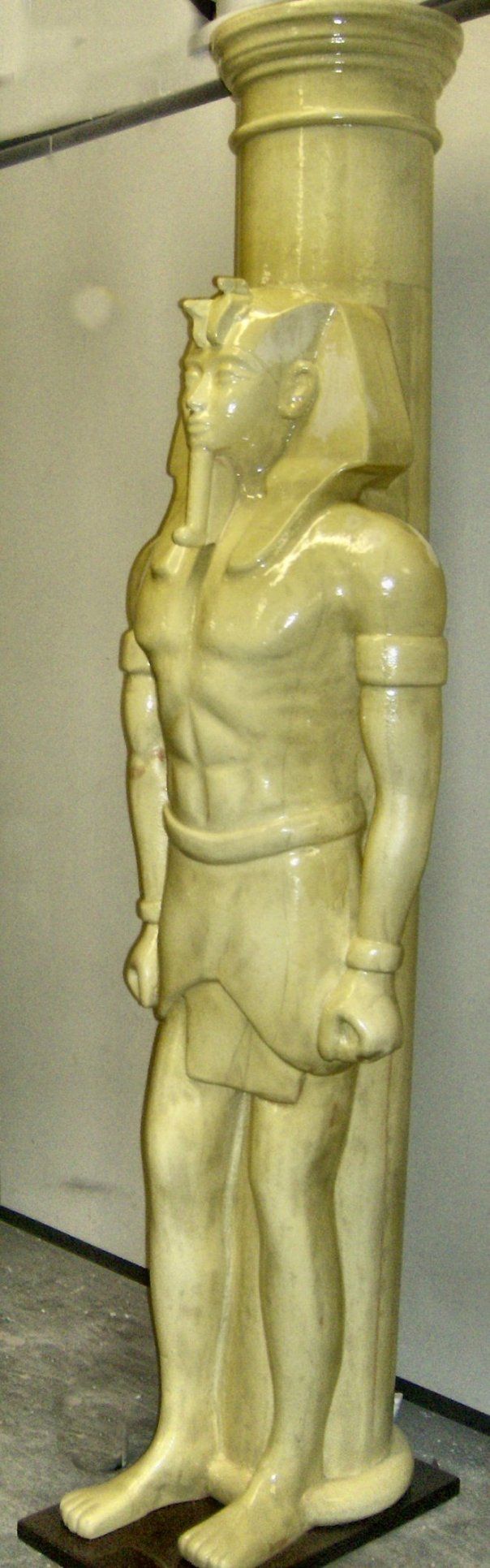 column mummy figure side