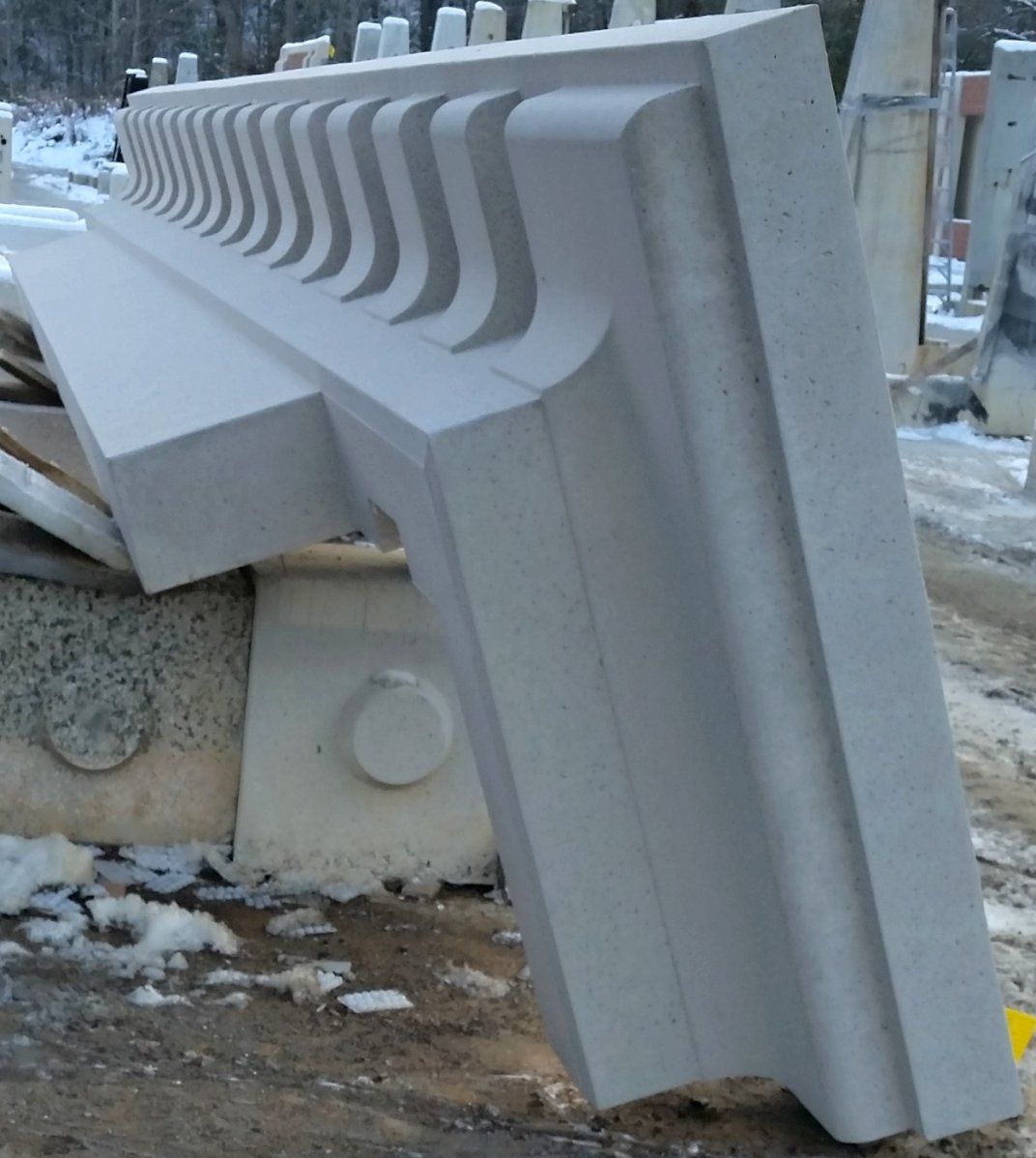 cornice form a high concrete