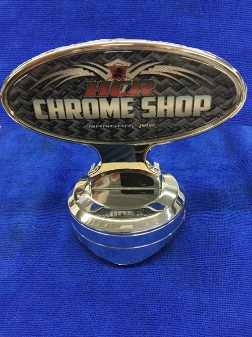 Hood pull with custom logo