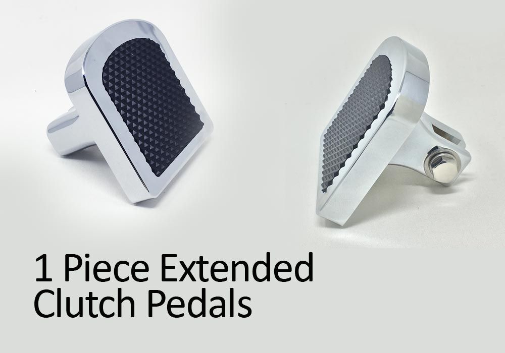 1 piece extended clutch pedals