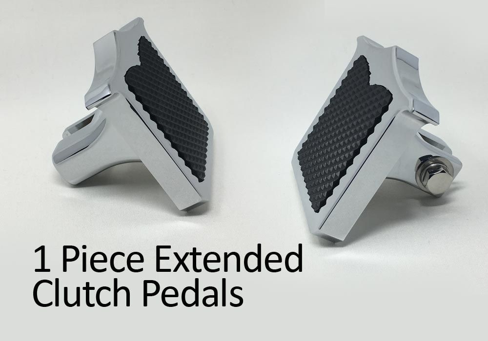1 piece extended clutch pedals