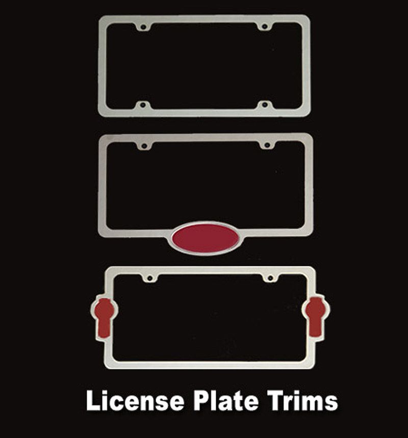 License plate trims