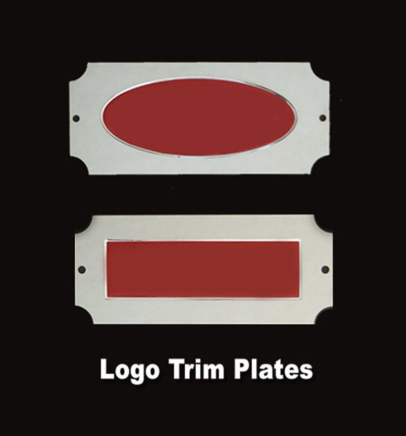 Logo trim plates