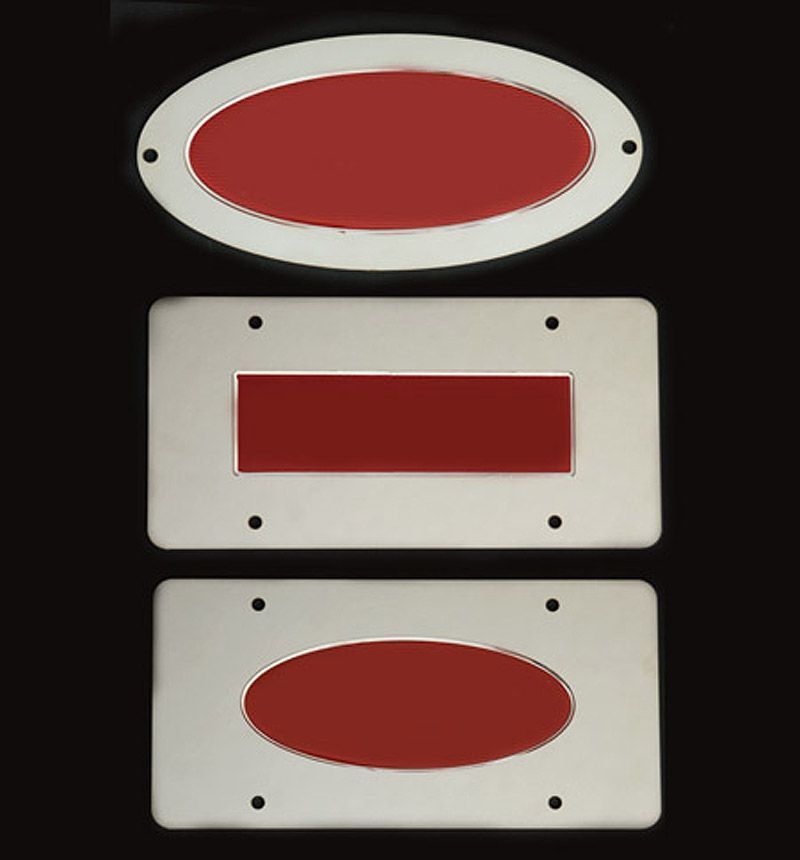 Logo trim plates
