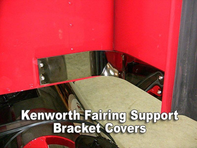 Kenworth fairing support bracket covers