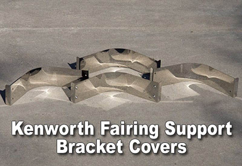 Kenworth fairing support bracket covers