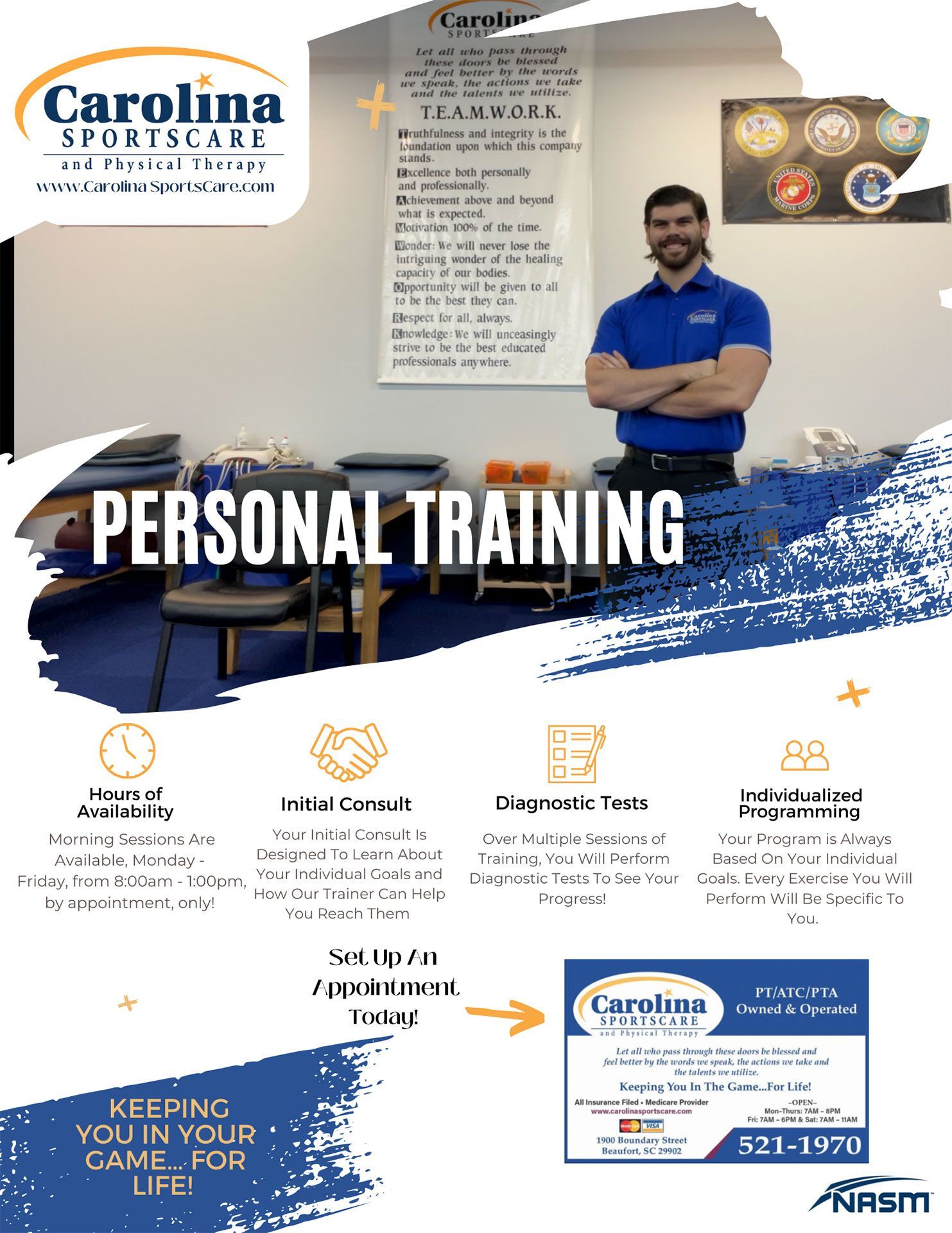 Personal training service flyer