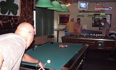 playing pool game