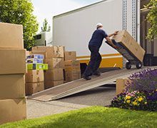 Loading packed boxes