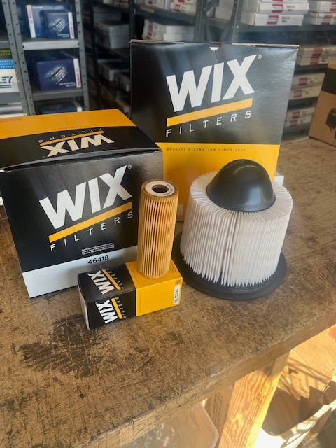 Boxes of Wix filters 