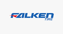 Falken Tire logo in blue text with red accent. The word
