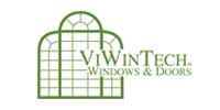 ViWinTech logo: green stylized window design with text
