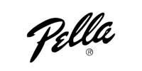 Pella logo in black script on white background, with a registered trademark symbol.