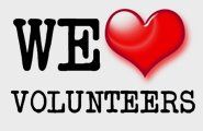 We love volunteers