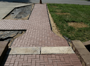 Interlocking pavers for walkways