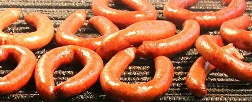 Home smoked sausages