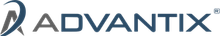 A logo for advantix is shown on a white background