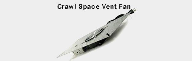 Crawl space vent fan