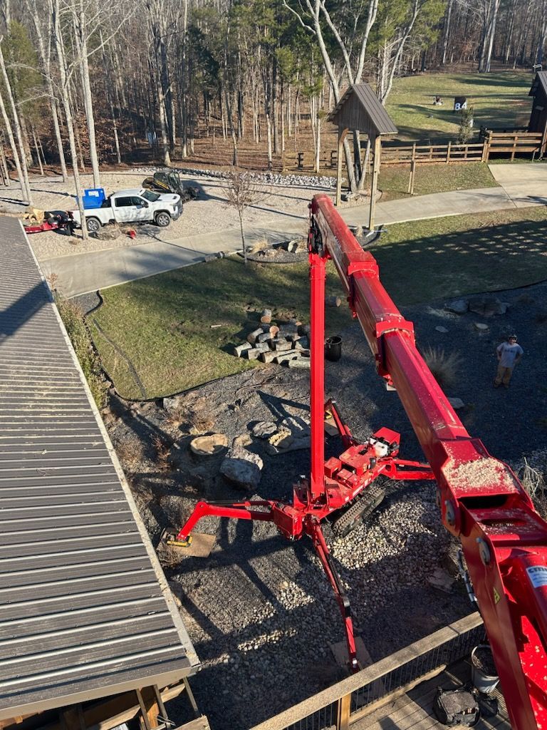 Overview of a spider lift.