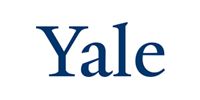 Yale logo in dark blue font on a white background.