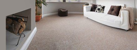 Clean carpet of a living room