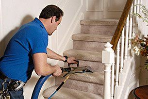 Stair carpet cleaning