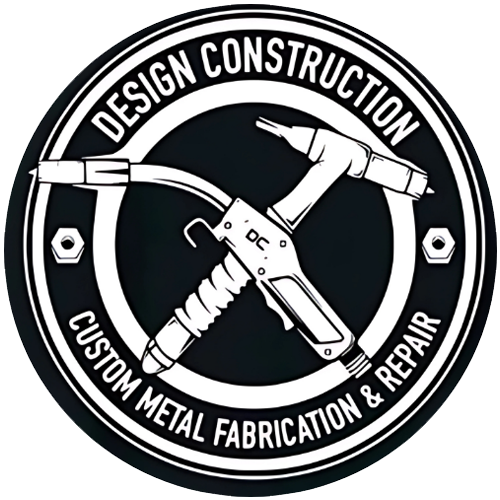 Design Construction Custom Metal Fabrication and Repair Logo