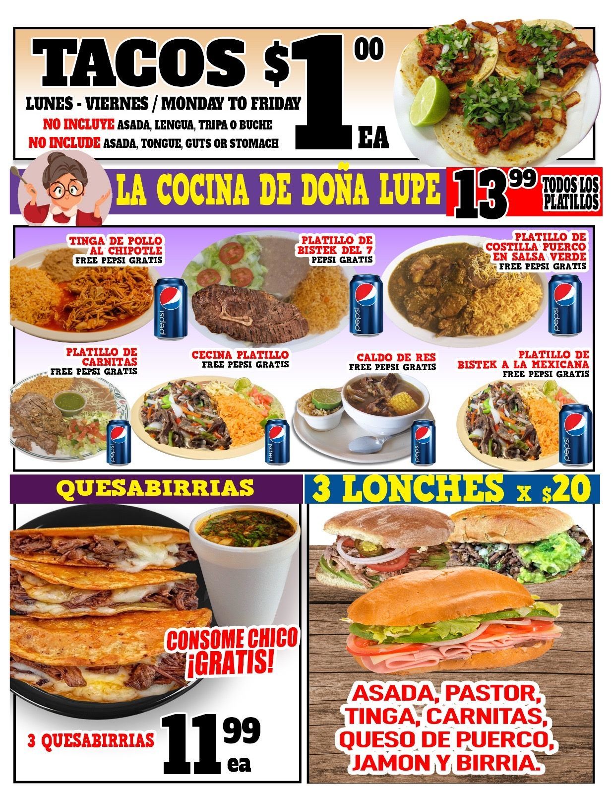 Carniceria La Guadalajara Especiales Flyer Page 2