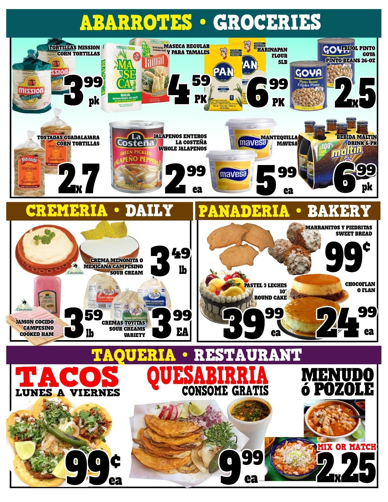 Carniceria La Guadalajara Especiales Flyer Page 2