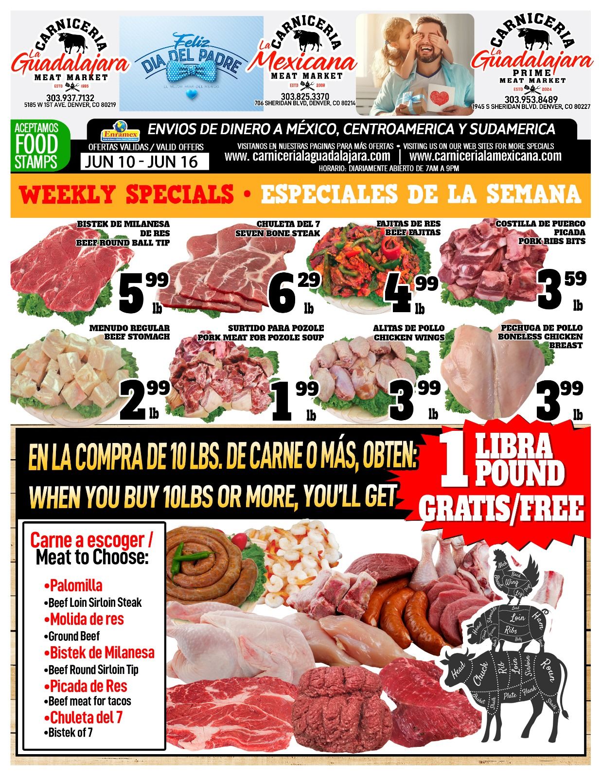 Carniceria La Guadalajara Especiales Flyer Page 1