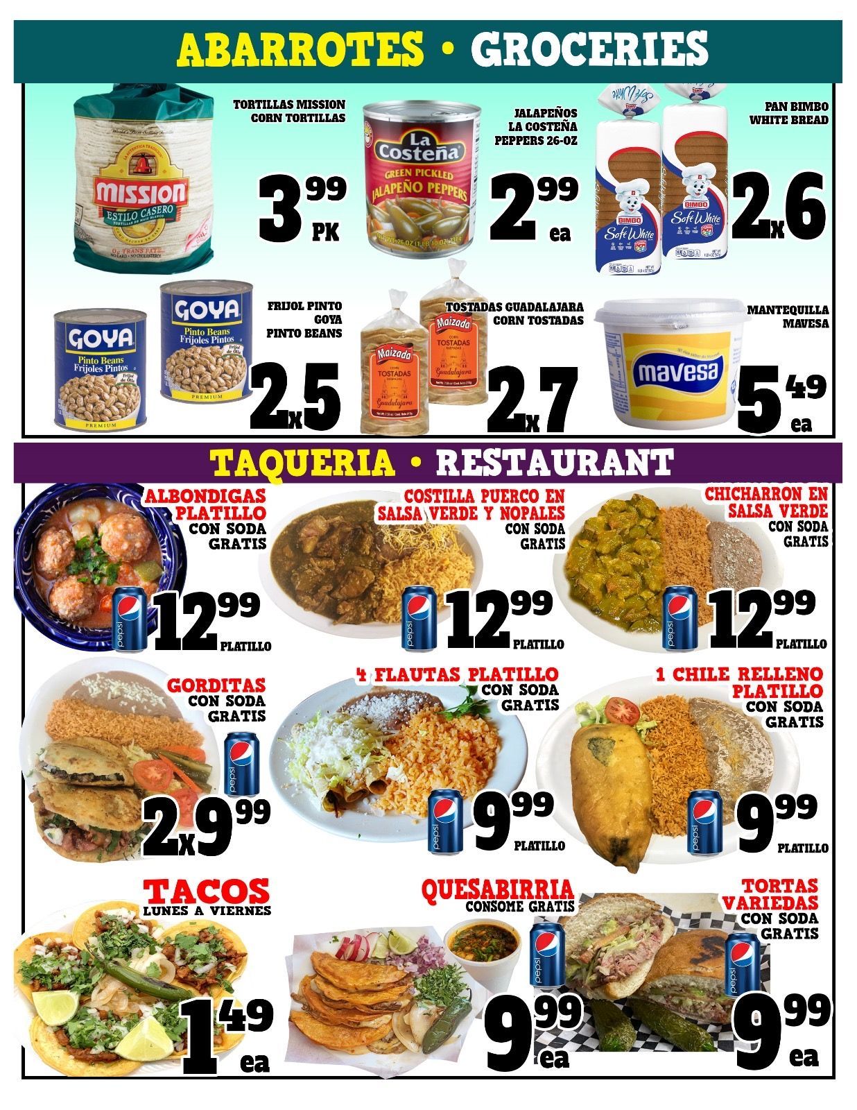 Carniceria La Guadalajara Especiales Flyer Page 2