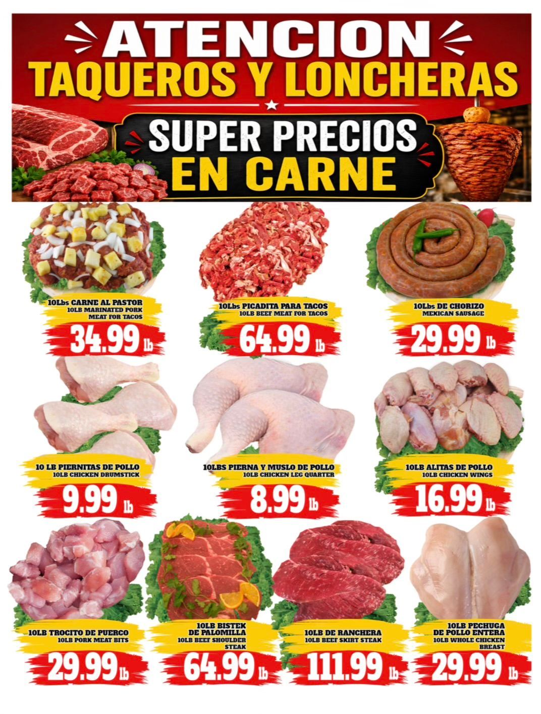 Carniceria La Guadalajara Especiales Flyer Page 1
