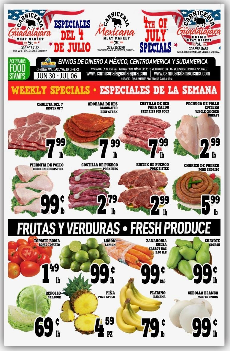 Carniceria La Guadalajara Especiales Flyer Page 1