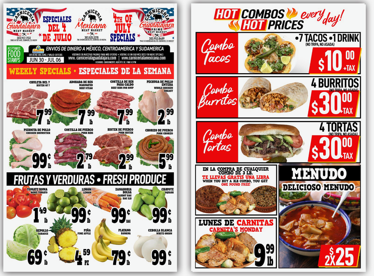 paquete para asar - flyer