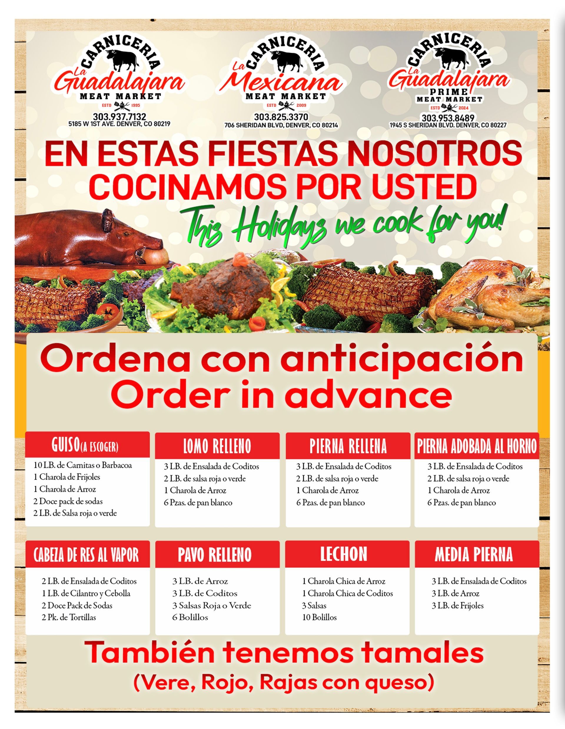 Carniceria La Guadalajara Especiales Flyer Page 1