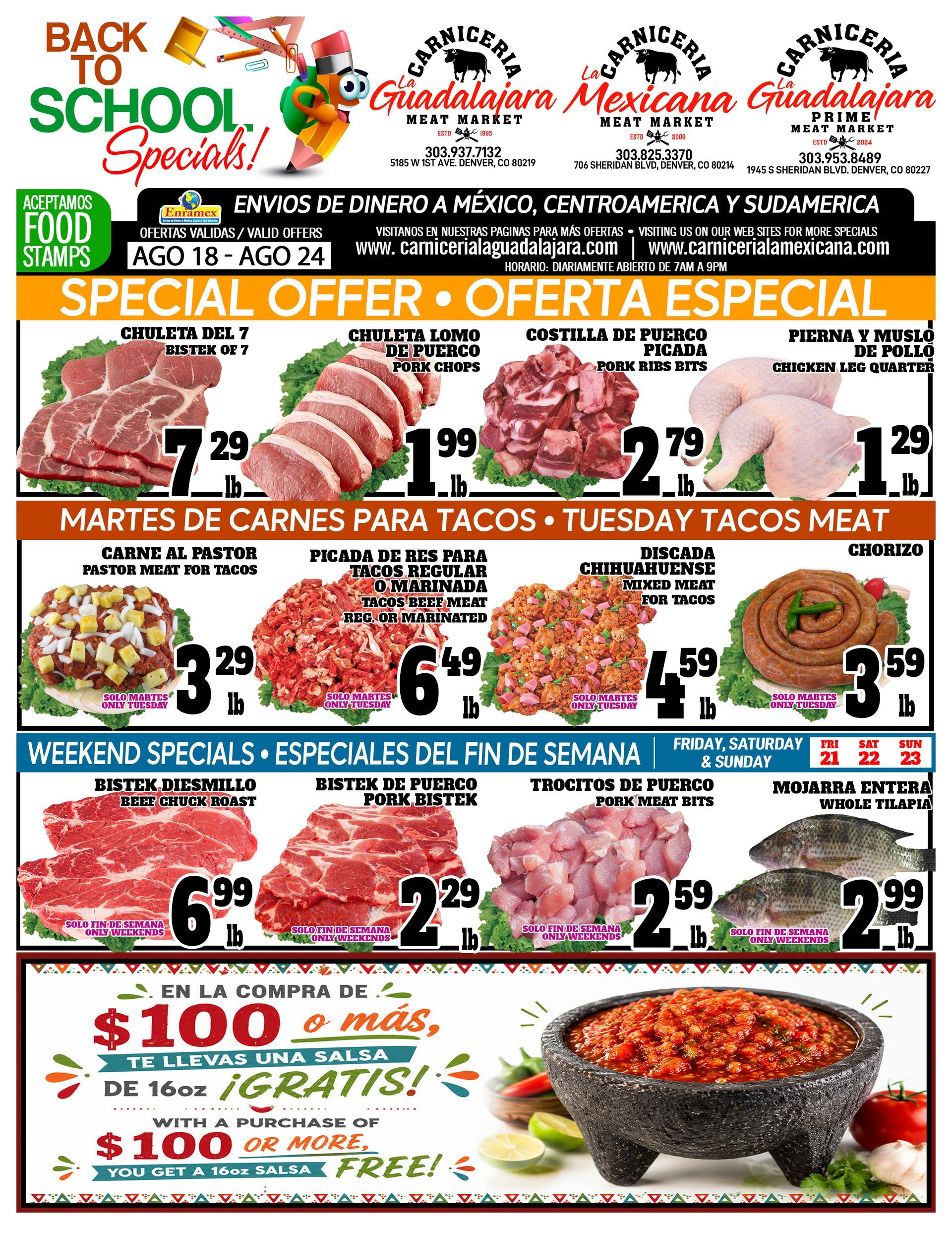Carniceria La Guadalajara Especiales Flyer Page 2