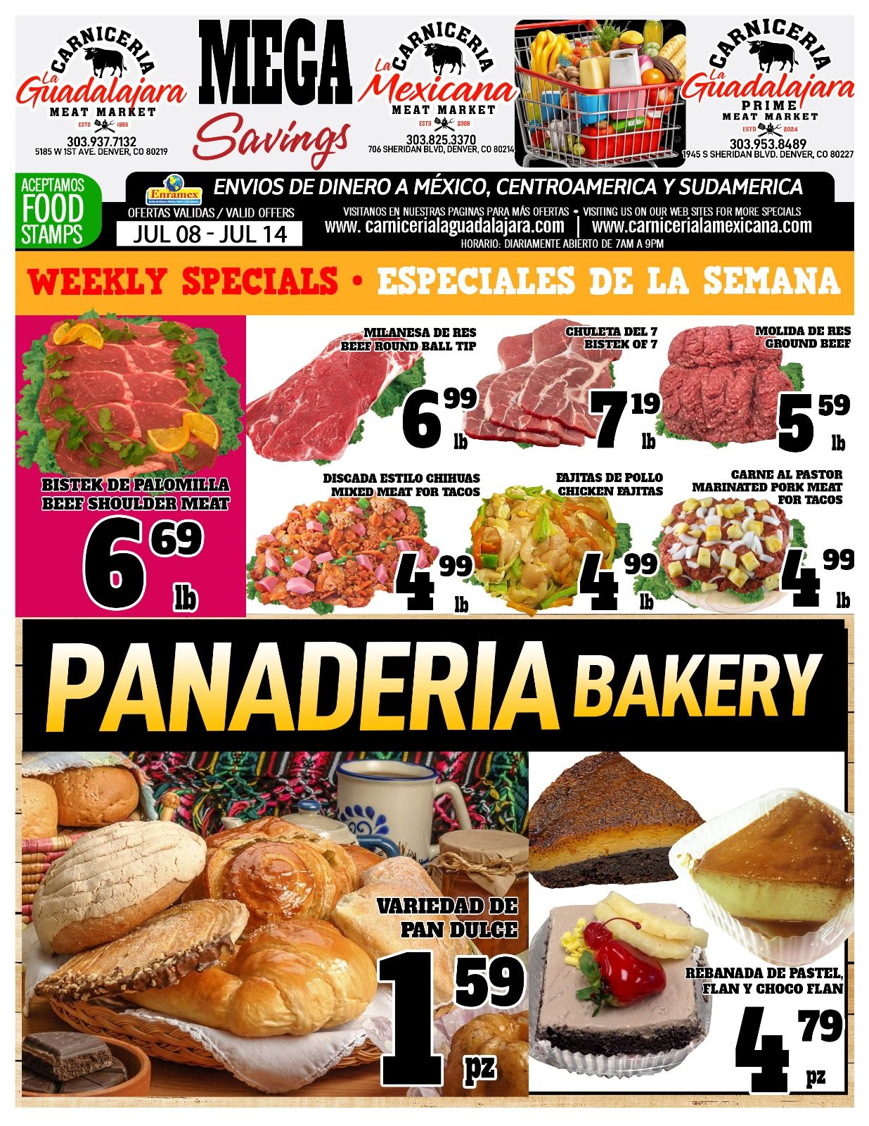 Carniceria La Guadalajara Especiales Flyer Page 1