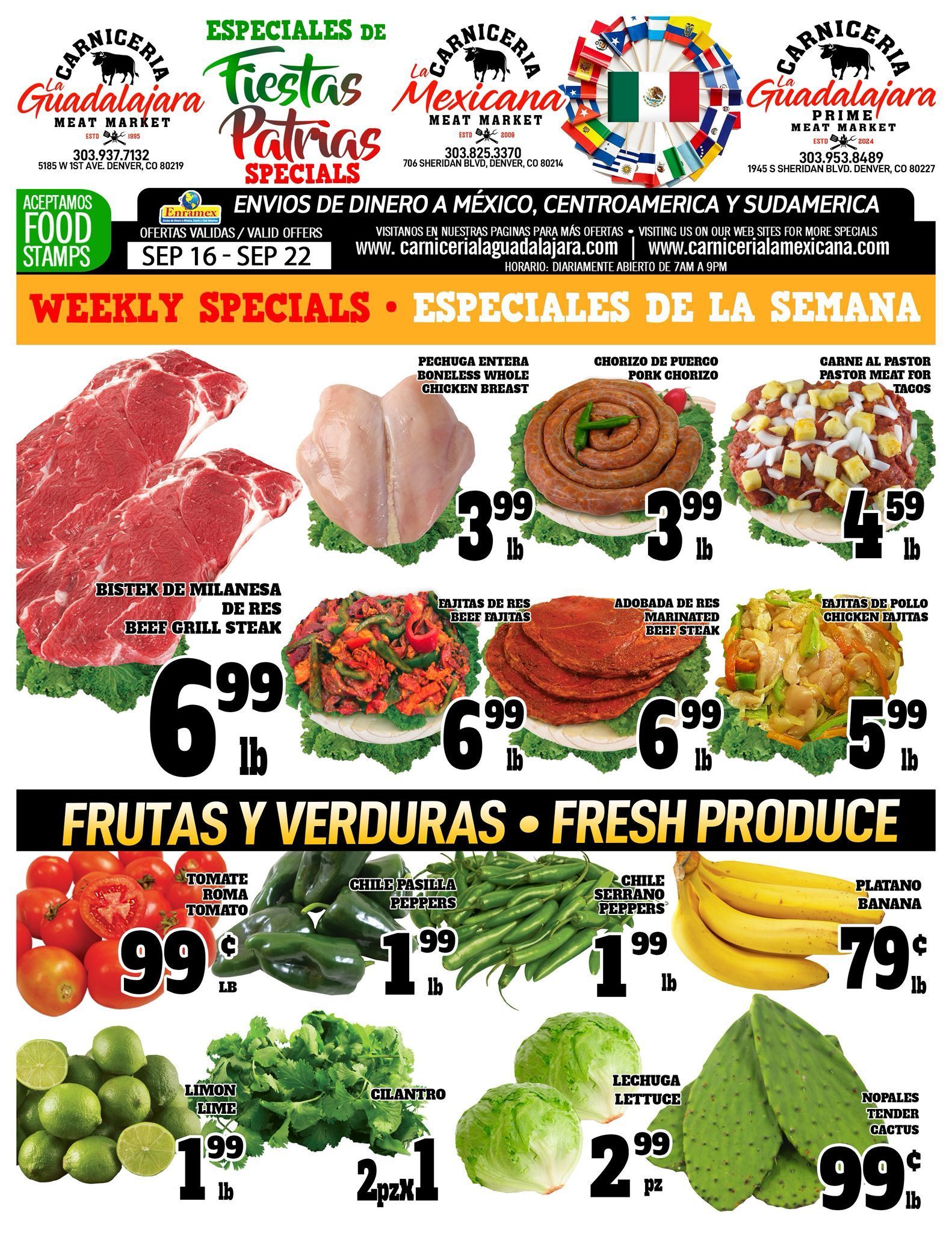 Carniceria La Guadalajara Especiales Flyer Page 1
