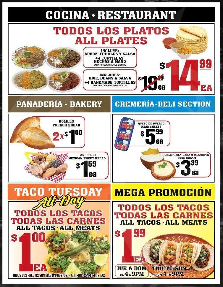 Carniceria La Guadalajara Especiales Flyer Page 2