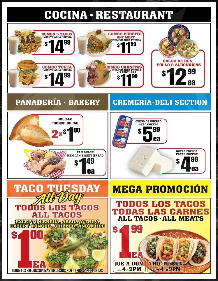 Carniceria La Guadalajara Especiales Flyer Page 2