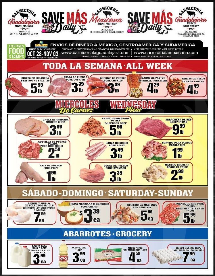 Carniceria La Guadalajara Especiales Flyer Page 1