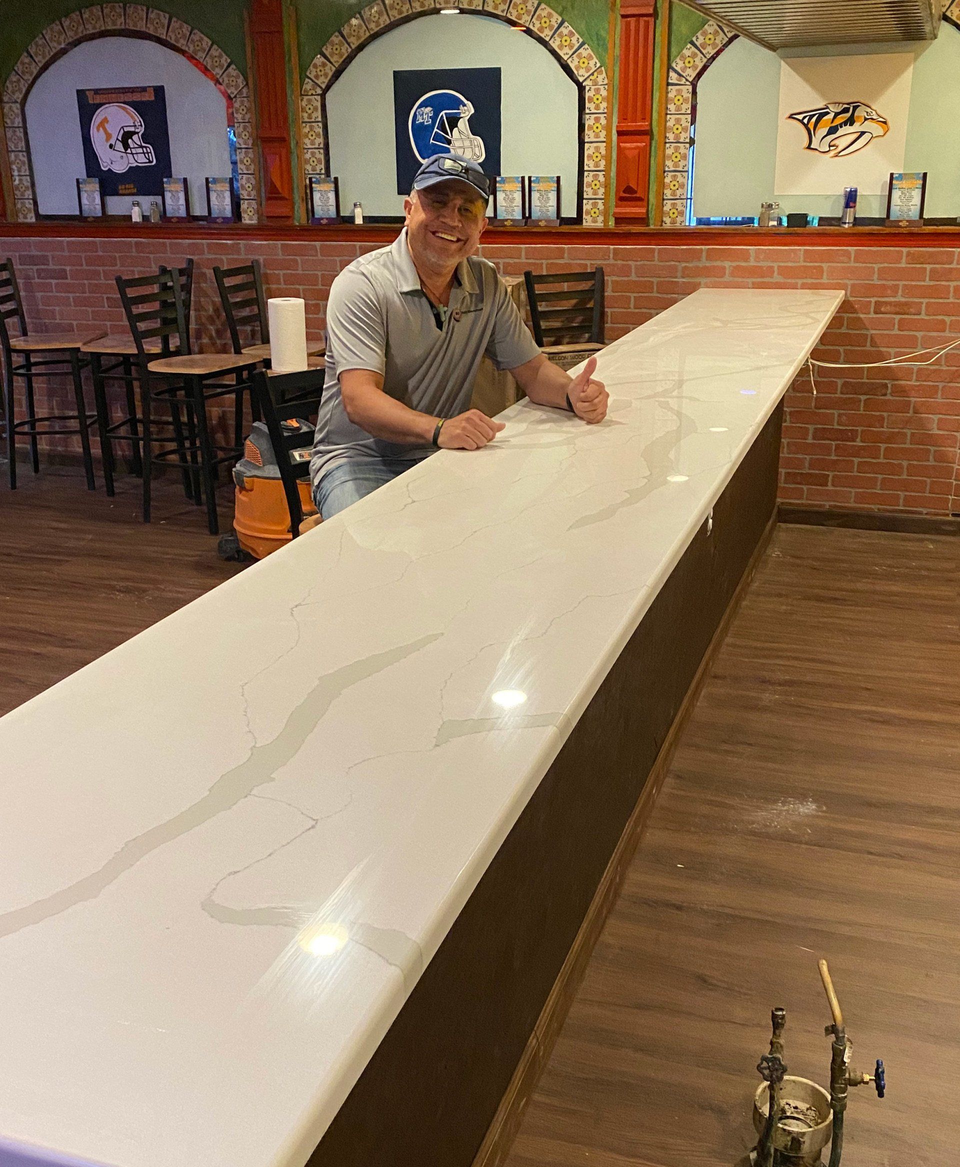 Restaurant bar countertop